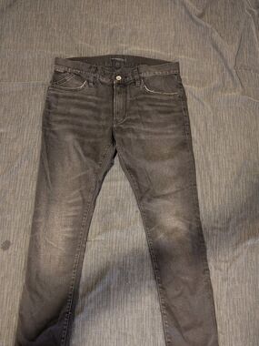 John Varvatos USA Black Skinny Jeans Mens Designer Denim